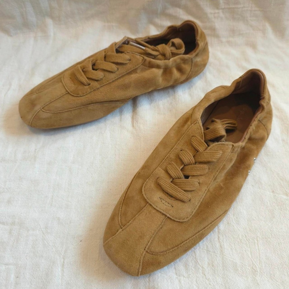 Madewell The Greta Ballet Sneaker - Sand Dune/ Size 8 - Picture 2 of 8